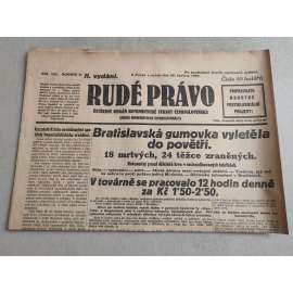 Rudé právo (28.6.1929; ročník X.) - 1. republika, staré noviny