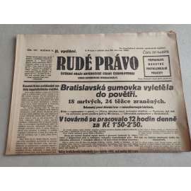 Rudé právo (28.6.1929; ročník X.) - 1. republika, staré noviny