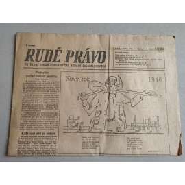 Rudé právo (1.1.1946) - staré noviny