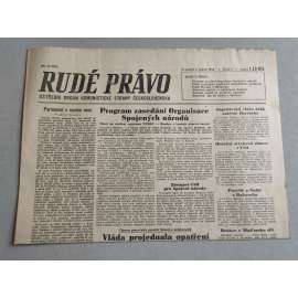 Rudé právo (6.1.1946) - staré noviny