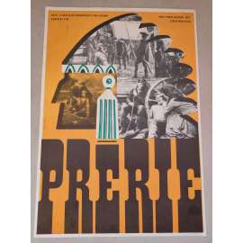 Prérie (filmový plakát, film Rumunsko 1968, režie: Sergiu Nicolaescu, Pierre Gaspard-Huit; Hrají: Helmuth Schneider)