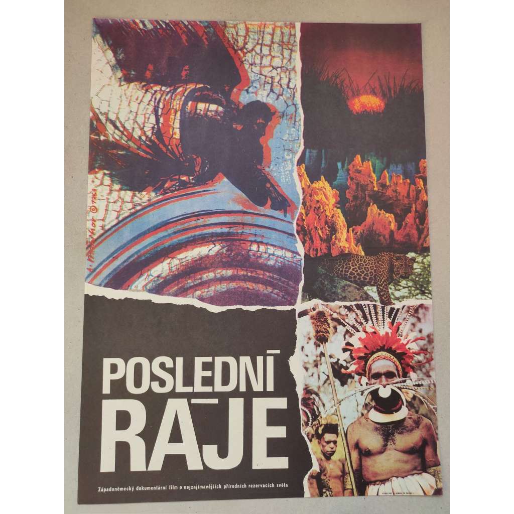 Poslední ráje (filmový plakát, film SRN 1967, režie: Režie: Eugen Schuhmacher; Hrají: Wolf Ackva)