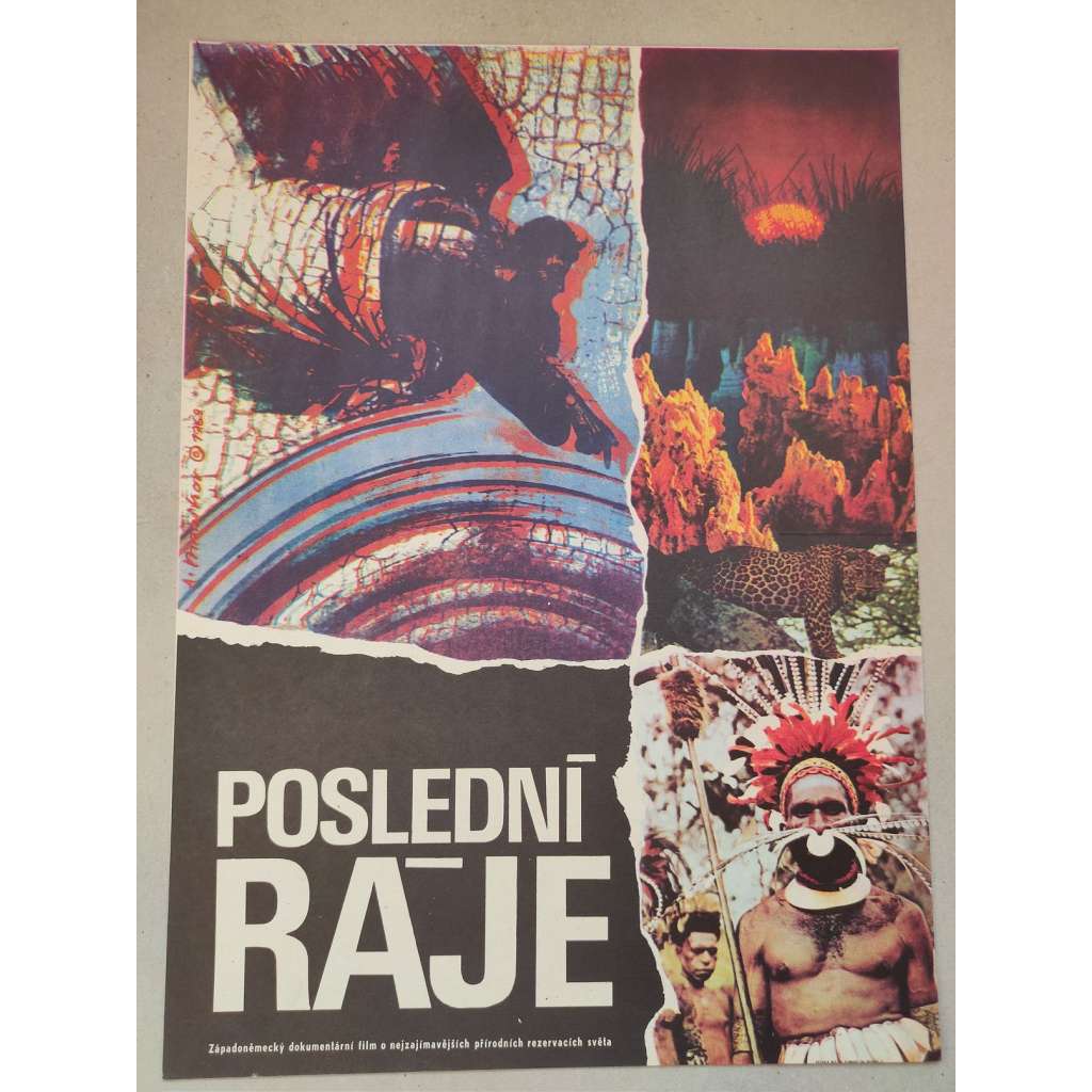 Poslední ráje (filmový plakát, film SRN 1967, režie: Eugen Schuhmacher; Hrají: Wolf Ackva)