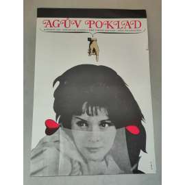 Agův poklad (filmový plakát, film Maďarsko 1967, režie Éva Zsurzs; Hrají: Ferenc Bessenyei, Klári Tolnay, Péter Benkő)