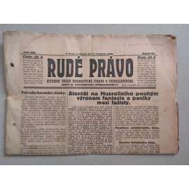 Rudé právo (3.11.1926) - ročník VII. - staré noviny - Ústřední orgán KSČ [komunisté, komunismus]