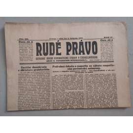 Rudé právo (5.11.1926) - ročník VII. - staré noviny - Ústřední orgán KSČ [komunisté, komunismus]