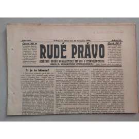 Rudé právo (10.11.1926) - ročník VII. - staré noviny - Ústřední orgán KSČ [komunisté, komunismus]