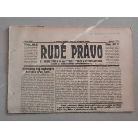 Rudé právo (20.11.1926) - ročník VII. - staré noviny - Ústřední orgán KSČ [komunisté, komunismus]