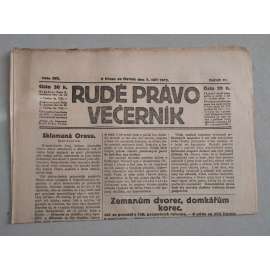 Rudé právo Večerník (7.9.1922) - ročník III. - staré noviny - [komunisté, komunismus]