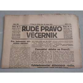 Rudé právo Večerník (30.8.1922) - ročník III. - staré noviny - [komunisté, komunismus]