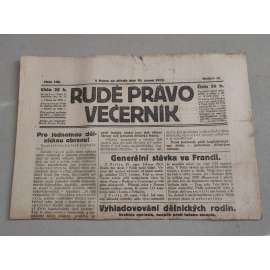 Rudé právo Večerník (30.8.1922) - ročník III. - staré noviny - [komunisté, komunismus]