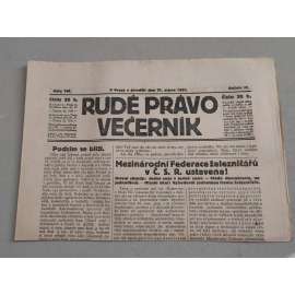 Rudé právo Večerník (21.8.1922) - ročník III. - staré noviny - [komunisté, komunismus]