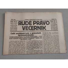 Rudé právo Večerník (12.8.1922) - ročník III. - staré noviny - [komunisté, komunismus]