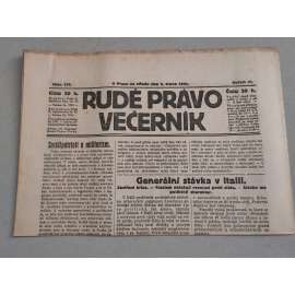 Rudé právo Večerník (2.8.1922) - ročník III. - staré noviny - [komunisté, komunismus]