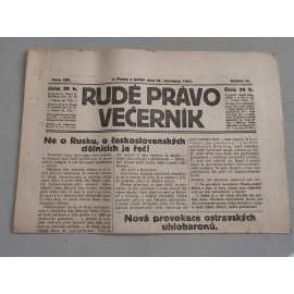 Rudé právo Večerník (21.7.1922) - ročník III. - staré noviny - [komunisté, komunismus]