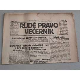 Rudé právo Večerník (12.7.1922) - ročník III. - staré noviny - [komunisté, komunismus]