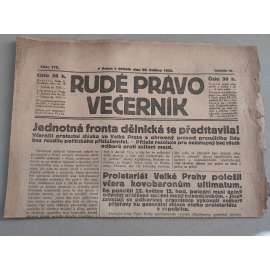 Rudé právo Večerník (20.5.1922) - ročník III. - staré noviny - [komunisté, komunismus]