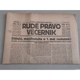 Rudé právo Večerník (29.4.1922) - ročník III. - staré noviny - [komunisté, komunismus]