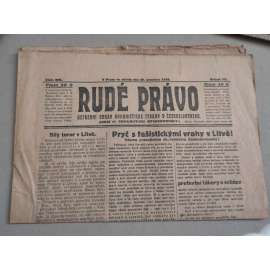 Rudé právo (29.11.1926) - ročník VII. - staré noviny - Ústřední orgán komunistické strany [komunisté, komunismus]