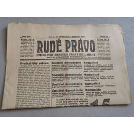 Rudé právo (5.11.1925) - ročník VI. - staré noviny - Ústřední orgán komunistické strany [komunisté, komunismus]