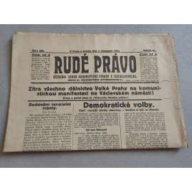 Rudé právo (7.11.1925) - ročník VI. - staré noviny - Ústřední orgán komunistické strany [komunisté, komunismus]