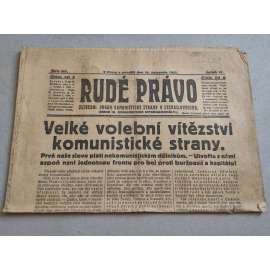 Rudé právo (16.11.1925) - ročník VI. - staré noviny - Ústřední orgán komunistické strany [komunisté, komunismus]