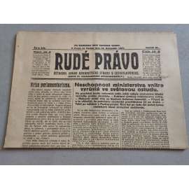 Rudé právo (19.11.1925) - ročník VI. - staré noviny - Ústřední orgán komunistické strany [komunisté, komunismus]