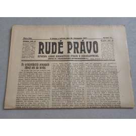 Rudé právo (21.11.1925) - ročník VI. - staré noviny - Ústřední orgán komunistické strany [komunisté, komunismus]