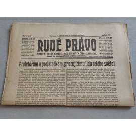 Rudé právo (6.11.1925) - ročník VI. - staré noviny - Ústřední orgán komunistické strany [komunisté, komunismus]