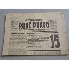 Rudé právo (10.11.1925) - ročník VI. - staré noviny - Ústřední orgán komunistické strany [komunisté, komunismus]