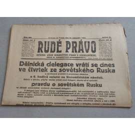 Rudé právo (12.11.1925) - ročník VI. - staré noviny - Ústřední orgán komunistické strany [komunisté, komunismus]