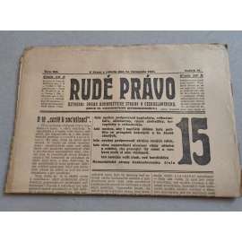 Rudé právo (14.11.1925) - ročník VI. - staré noviny - Ústřední orgán komunistické strany [komunisté, komunismus]