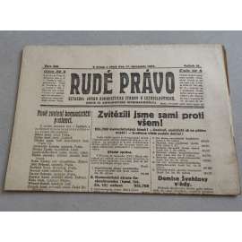 Rudé právo (17.11.1925) - ročník VI. - staré noviny - Ústřední orgán komunistické strany [komunisté, komunismus]