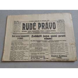 Rudé právo (17.11.1925) - ročník VI. - staré noviny - Ústřední orgán komunistické strany [komunisté, komunismus]