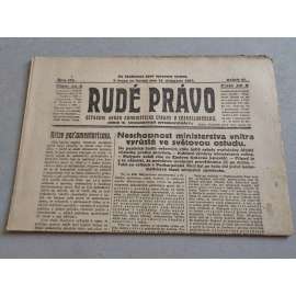 Rudé právo (19.11.1925) - ročník VI. - staré noviny - Ústřední orgán komunistické strany [komunisté, komunismus]