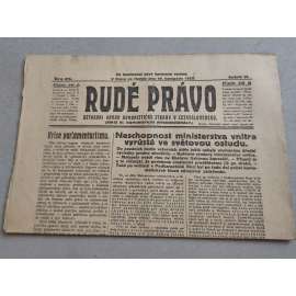 Rudé právo (19.11.1925) - ročník VI. - staré noviny - Ústřední orgán komunistické strany [komunisté, komunismus]