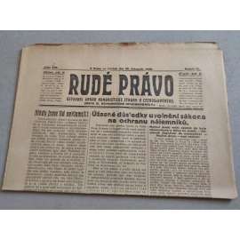 Rudé právo (26.11.1925) - ročník VI. - staré noviny - Ústřední orgán komunistické strany [komunisté, komunismus]