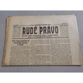 Rudé právo (27.11.1925) - ročník VI. - staré noviny - Ústřední orgán komunistické strany [komunisté, komunismus]