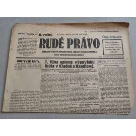 Rudé právo (28.9.1928) - ročník IX. - staré noviny - Ústřední orgán komunistické strany [komunisté, komunismus]