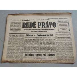 Rudé právo (29.9.1928) - ročník IX. - staré noviny - Ústřední orgán komunistické strany [komunisté, komunismus]