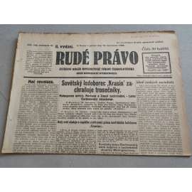 Rudé právo (13.7.1928) - ročník IX. - staré noviny - Ústřední orgán komunistické strany [komunisté, komunismus]