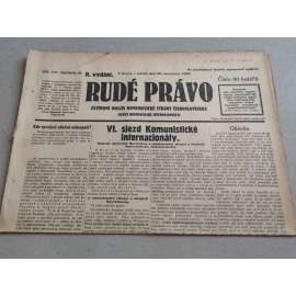 Rudé právo (20.7.1928) - ročník IX. - staré noviny - Ústřední orgán komunistické strany [komunisté, komunismus]