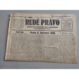 Rudé právo (8.7.1928) - ročník IX. - staré noviny - Ústřední orgán komunistické strany [komunisté, komunismus]