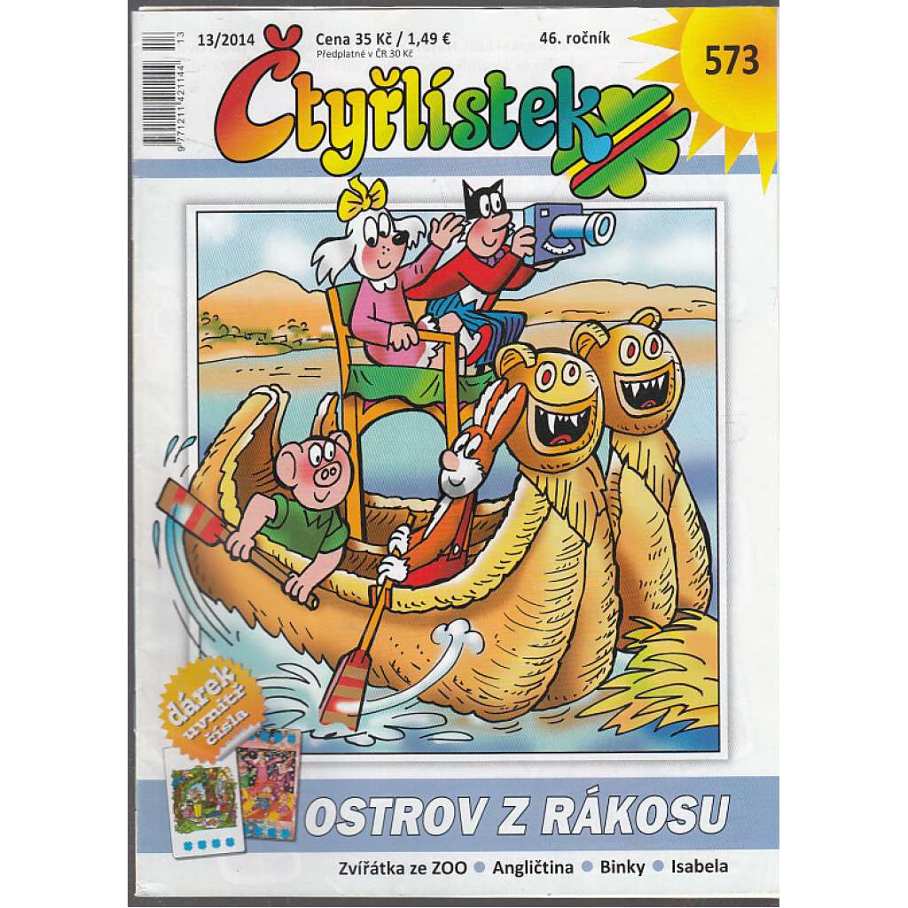 Čtyřlístek, č. 573 - Ostrov z rákosu