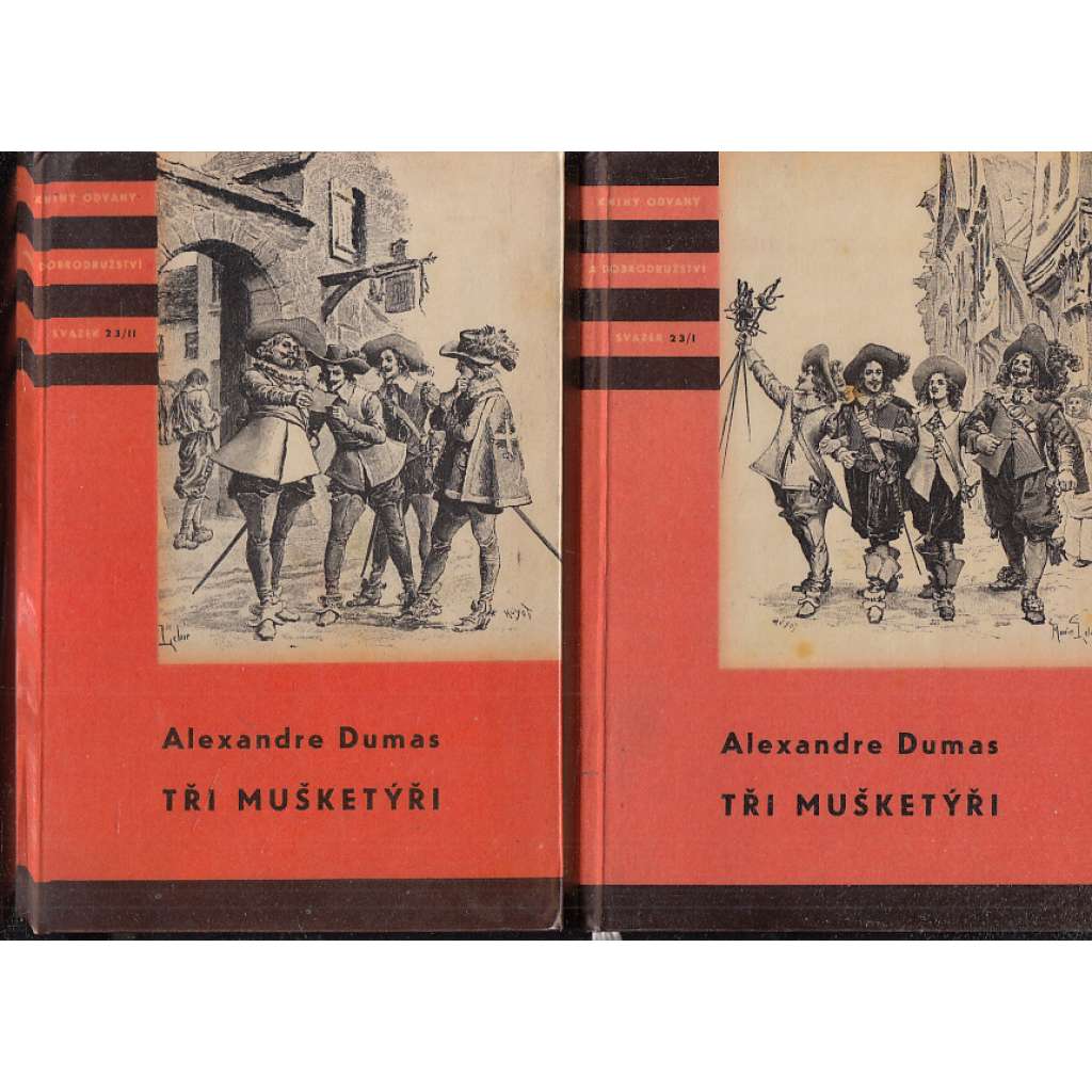 Tři mušketýři, 1-2. díl (edice KOD, Knihy odvahy a dobrodružství, svazek 23/I.-II.)