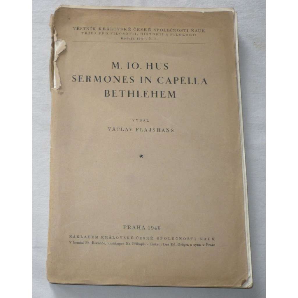 M.Io.Hus sermones in capella Bethlehem