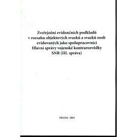 Zveřejnění evidenčních podkladů v rozsahu objektových...(III. správa)