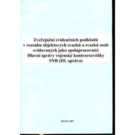 Zveřejnění evidenčních podkladů v rozsahu objektových...(III. správa)