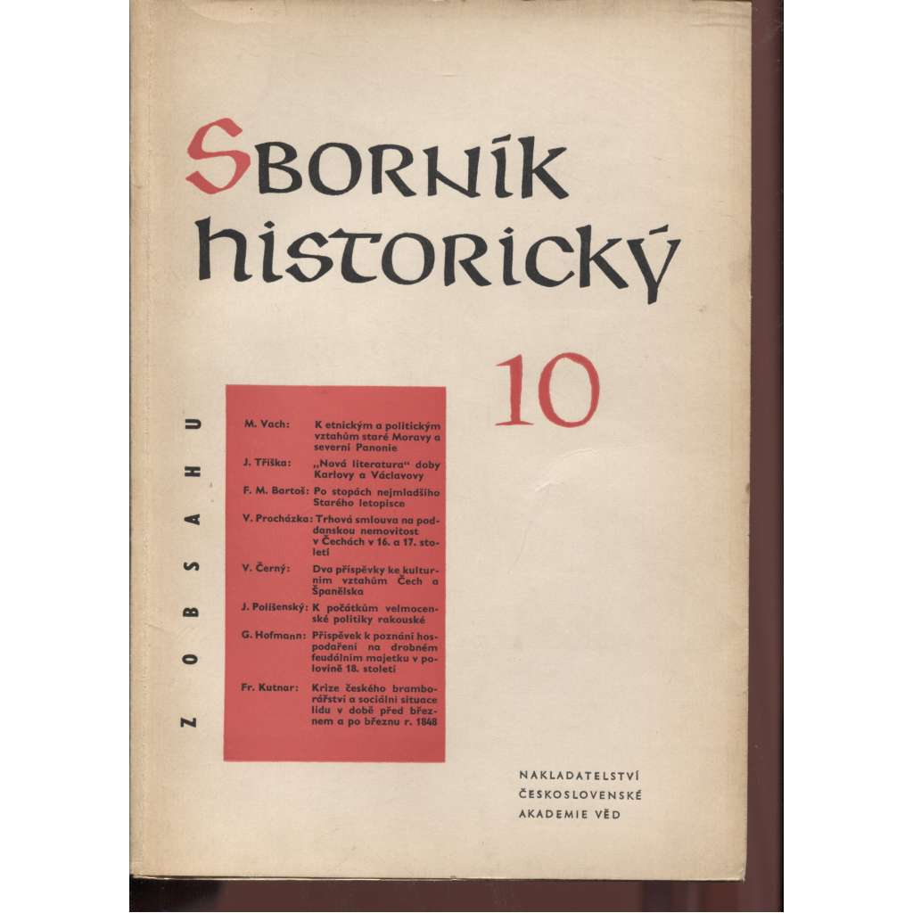 Sborník historický 10.