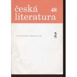 Česká literatura, ročník 48, číslo 2/2000 (Časopis pro literární vědu)